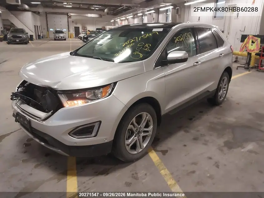 2017 FORD EDGE VIN 2FMPK4K80HBB60288 — фото 2