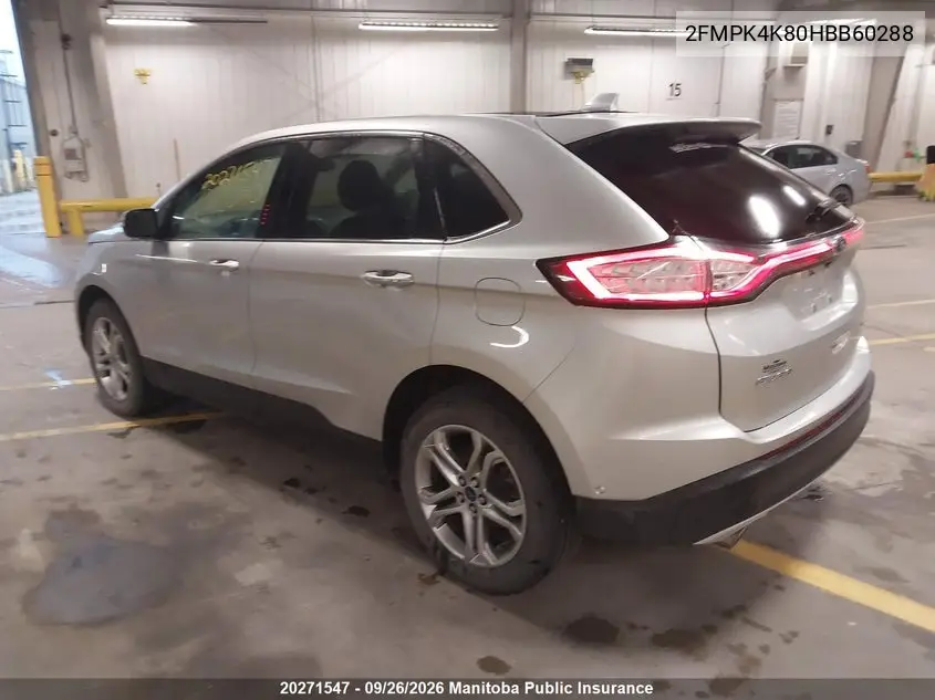 2017 FORD EDGE VIN 2FMPK4K80HBB60288 — фото 3