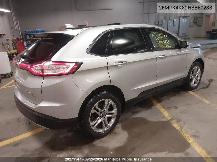 2017 FORD EDGE VIN 2FMPK4K80HBB60288 — фото 4