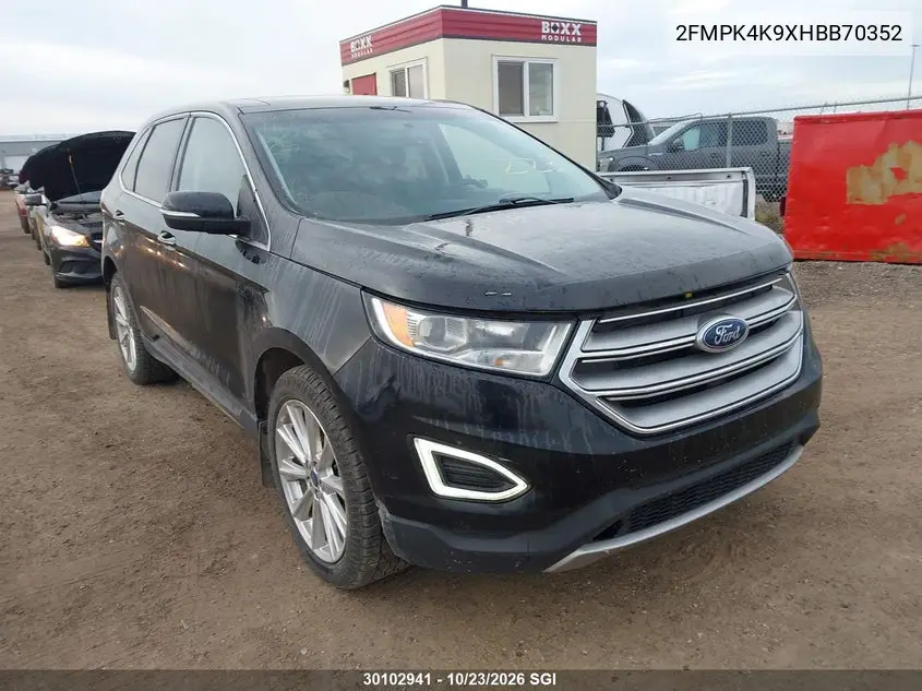 FORD EDGE 2017, VIN 2FMPK4K9XHBB70352