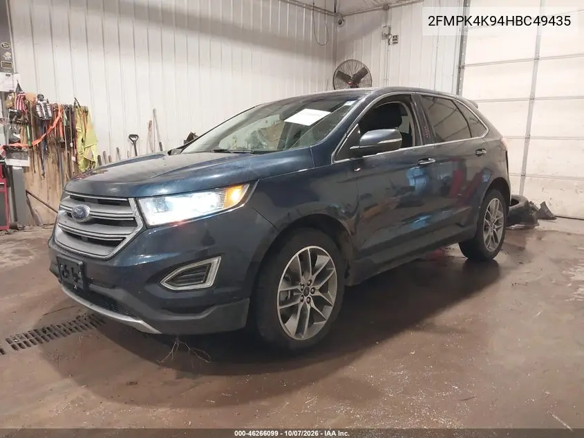2017 FORD EDGE VIN 2FMPK4K94HBC49435 — фото 2