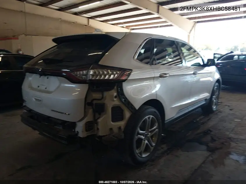 2017 FORD EDGE VIN 2FMPK3K8XHBC58481 — фото 4