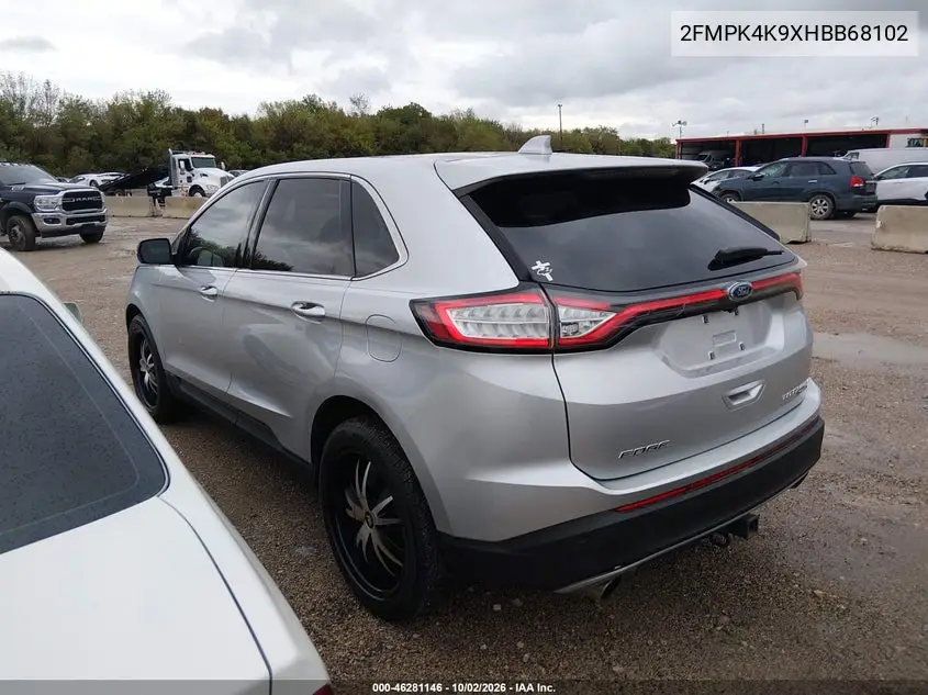 2017 FORD EDGE VIN 2FMPK4K9XHBB68102 — фото 3