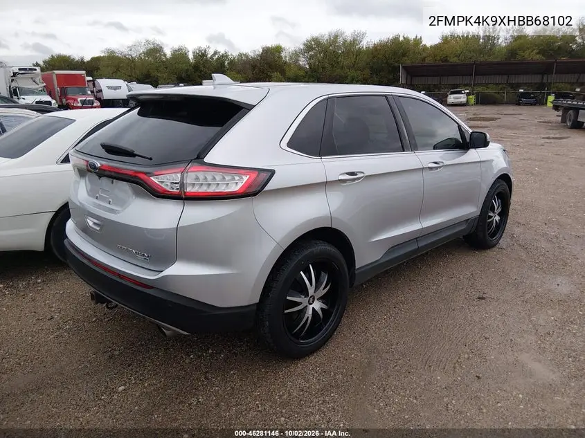 2017 FORD EDGE VIN 2FMPK4K9XHBB68102 — фото 4
