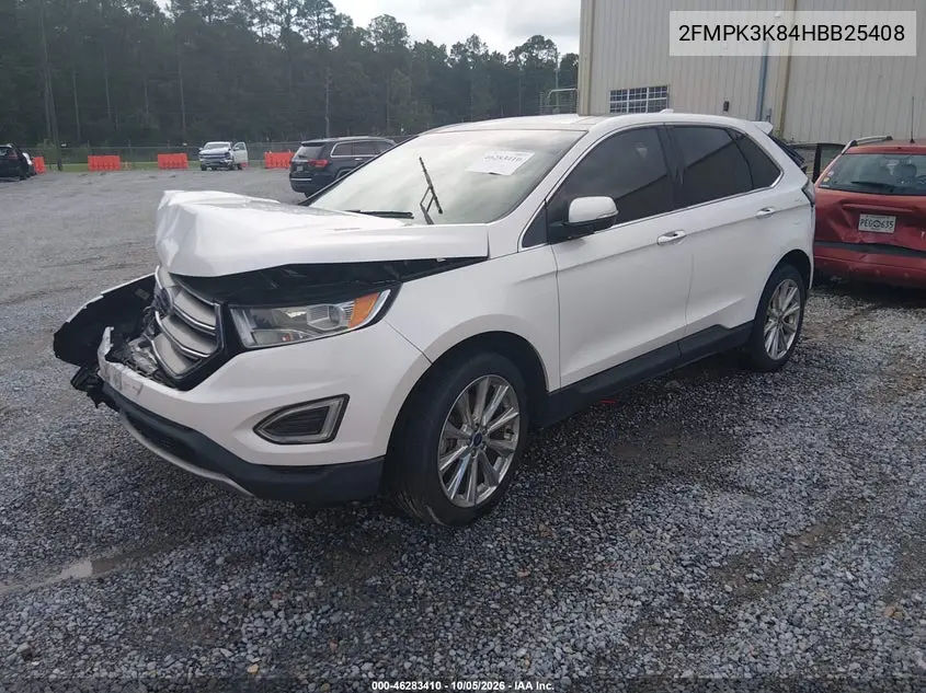 2017 FORD EDGE VIN 2FMPK3K84HBB25408 — фото 2