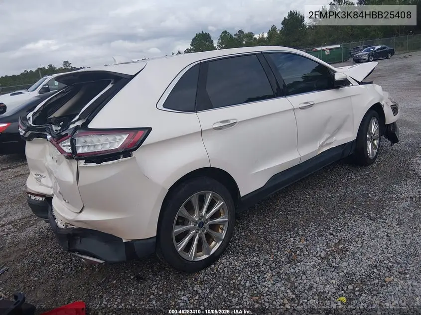 2017 FORD EDGE VIN 2FMPK3K84HBB25408 — фото 4