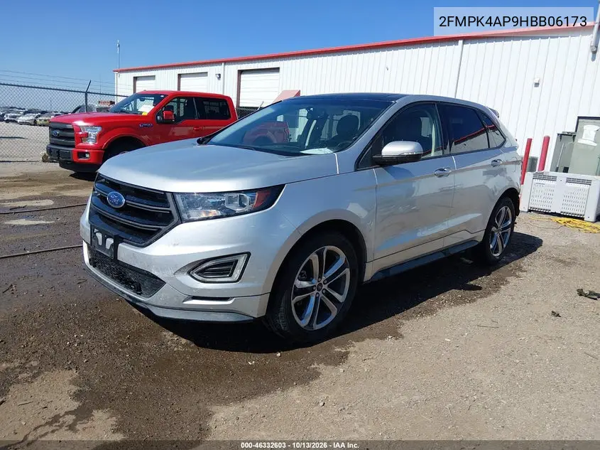 2017 FORD EDGE VIN 2FMPK4AP9HBB06173 — фото 2