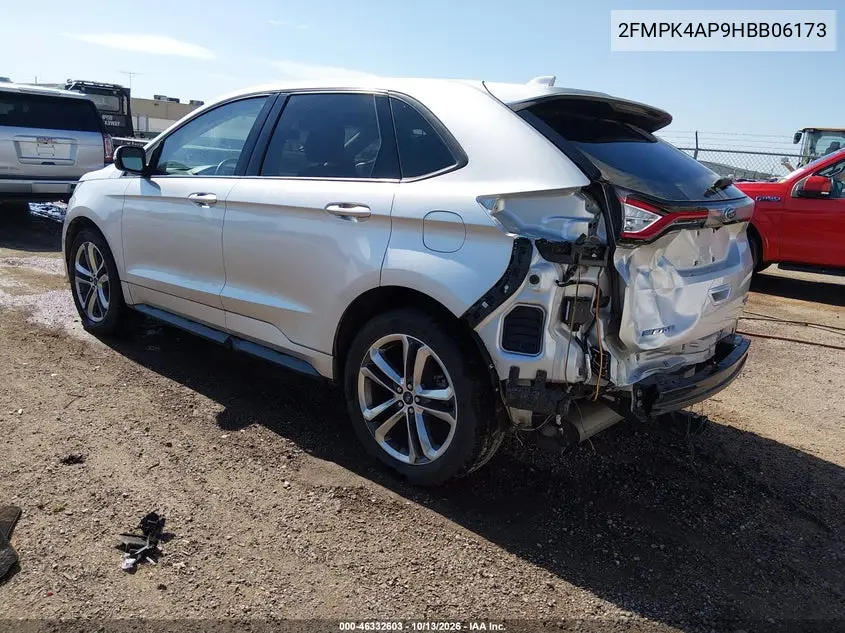 2017 FORD EDGE VIN 2FMPK4AP9HBB06173 — фото 3
