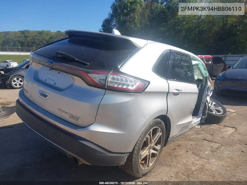 2017 FORD EDGE VIN 2FMPK3K94HBB06110 — фото 4
