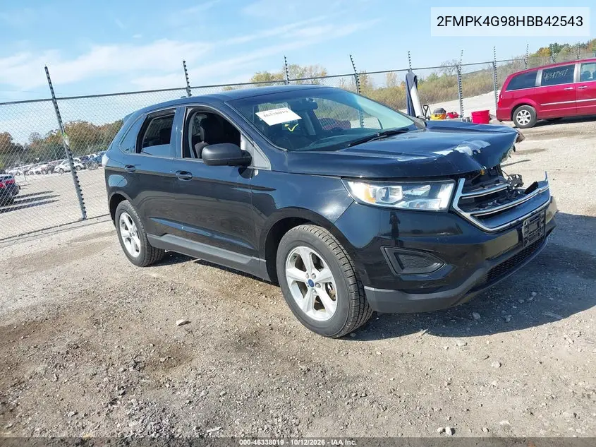 FORD EDGE 2017, VIN 2FMPK4G98HBB42543