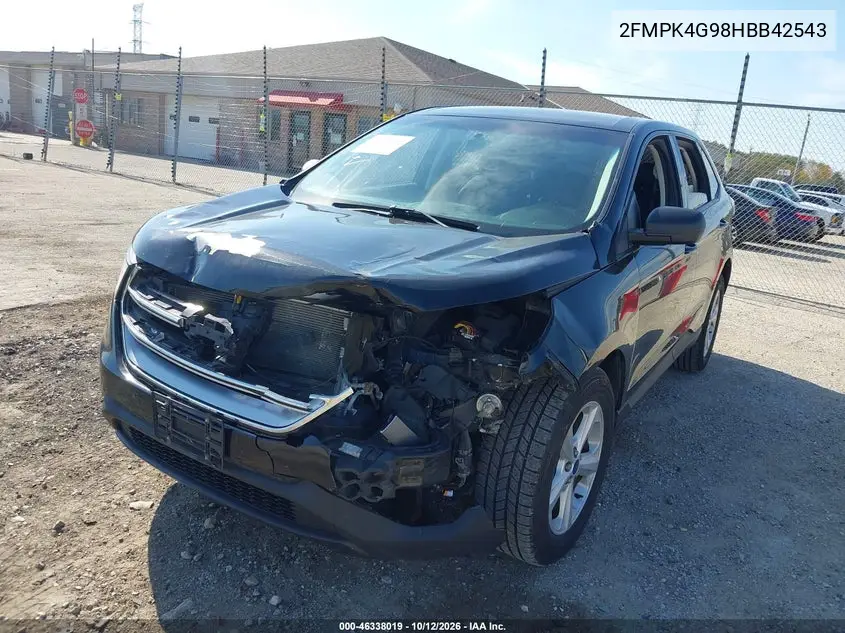 2017 FORD EDGE VIN 2FMPK4G98HBB42543 — фото 2