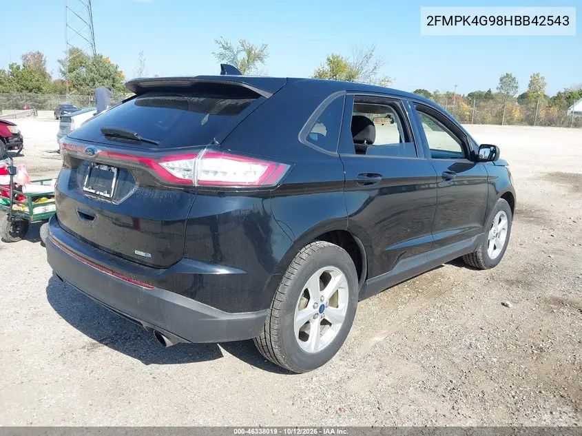 2017 FORD EDGE VIN 2FMPK4G98HBB42543 — фото 4