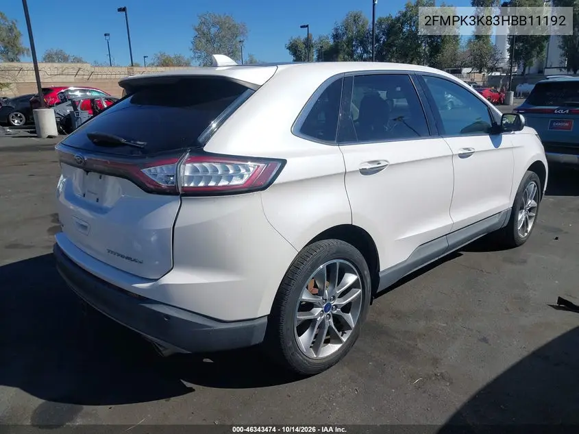 2017 FORD EDGE VIN 2FMPK3K83HBB11192 — фото 4