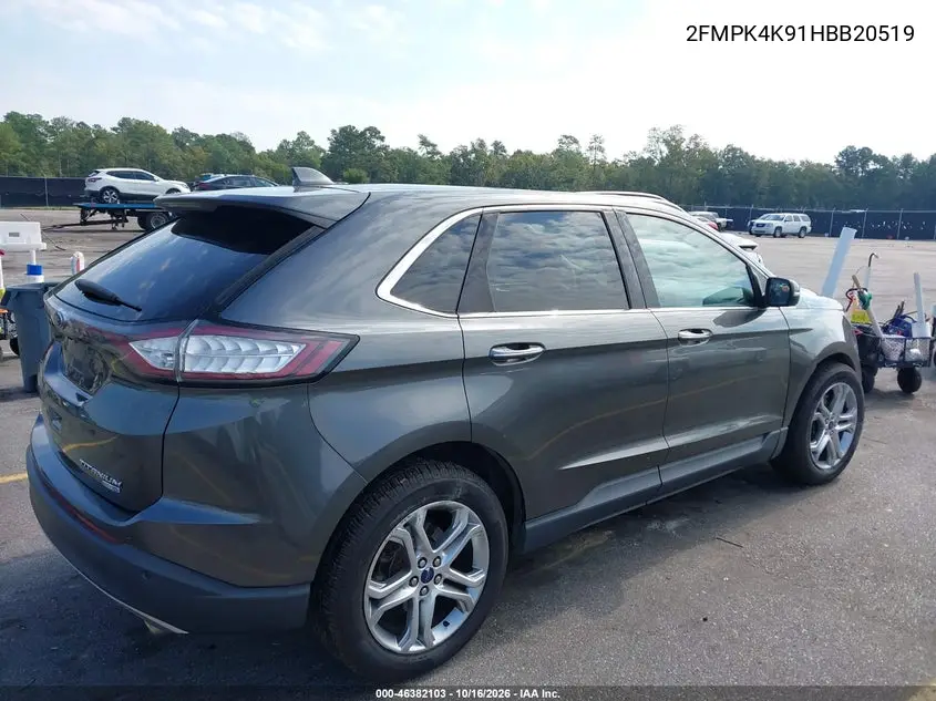 2017 FORD EDGE VIN 2FMPK4K91HBB20519 — фото 4