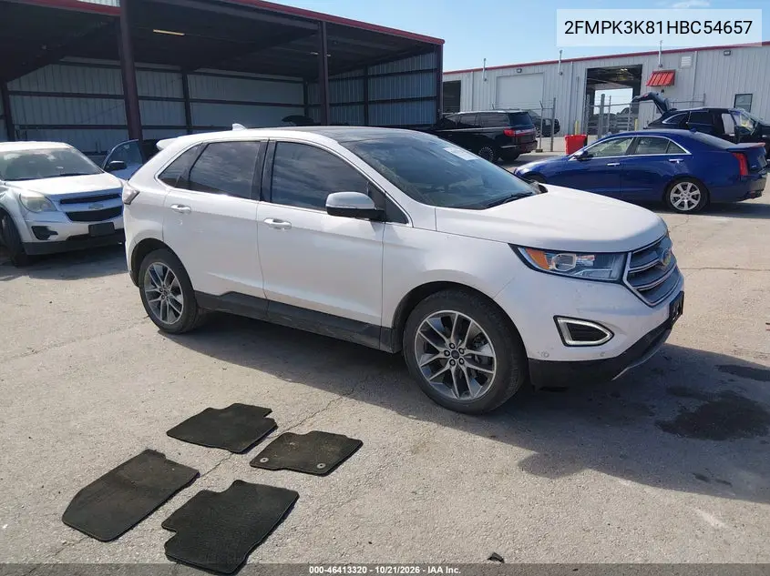 FORD EDGE 2017, VIN 2FMPK3K81HBC54657