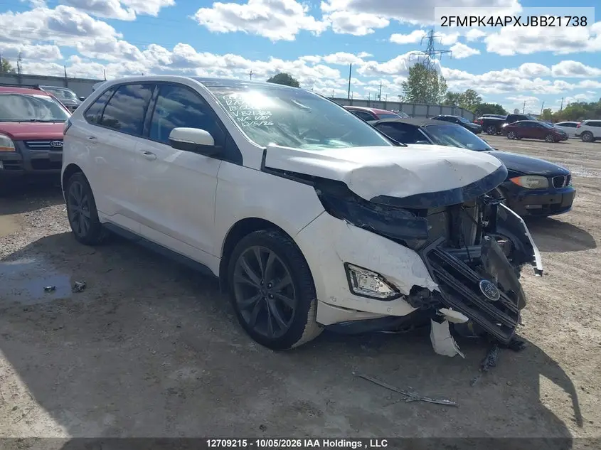FORD EDGE 2018, VIN 2FMPK4APXJBB21738