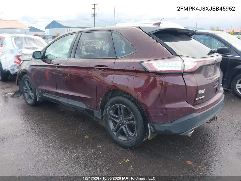 2018 FORD EDGE VIN 2FMPK4J8XJBB45952 — фото 3