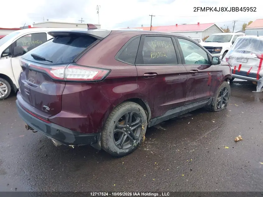 2018 FORD EDGE VIN 2FMPK4J8XJBB45952 — фото 4