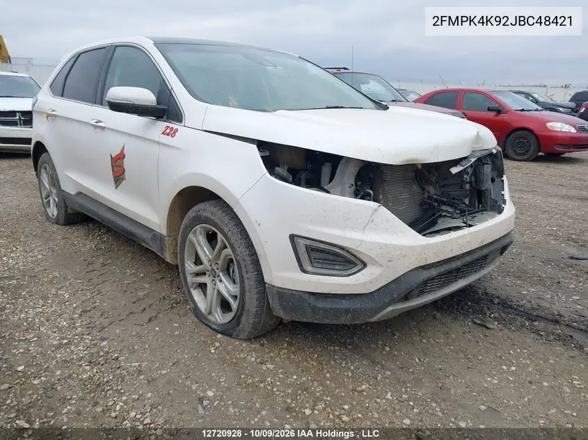 FORD EDGE 2018, VIN 2FMPK4K92JBC48421