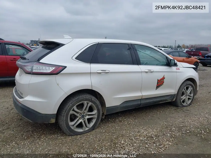 2018 FORD EDGE VIN 2FMPK4K92JBC48421 — фото 13