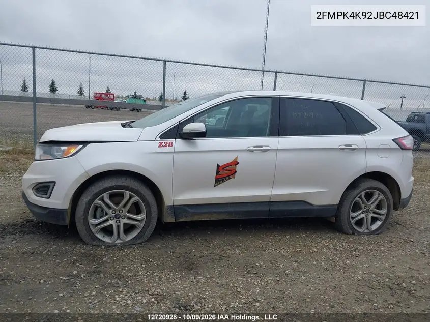 2018 FORD EDGE VIN 2FMPK4K92JBC48421 — фото 14