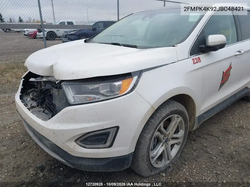 2018 FORD EDGE VIN 2FMPK4K92JBC48421 — фото 19