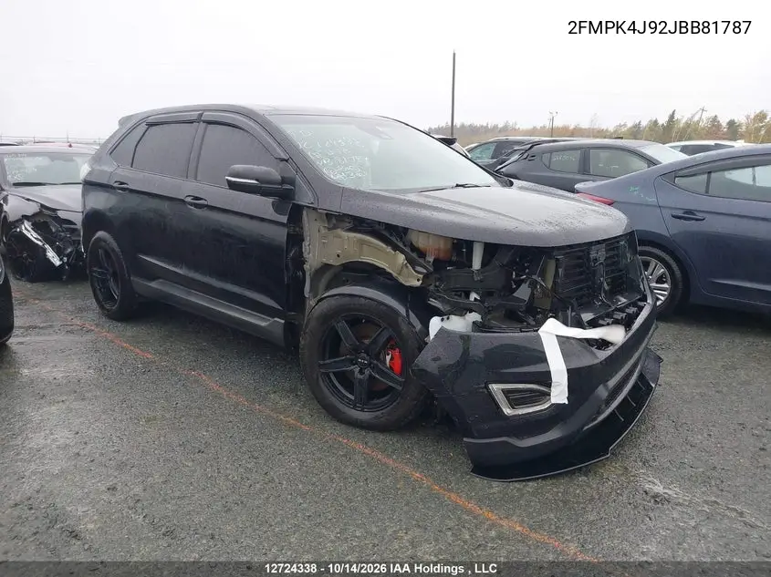 FORD EDGE 2018, VIN 2FMPK4J92JBB81787