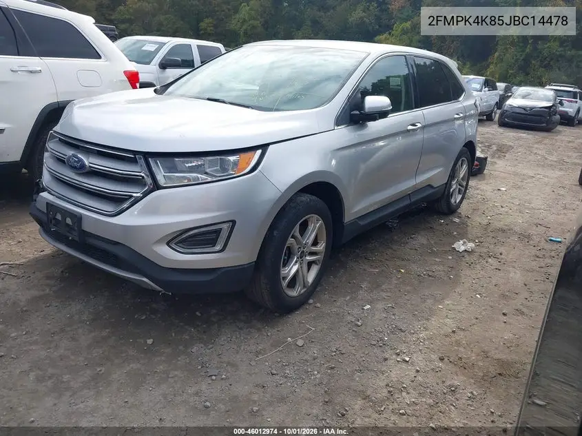 2018 FORD EDGE VIN 2FMPK4K85JBC14478 — фото 2
