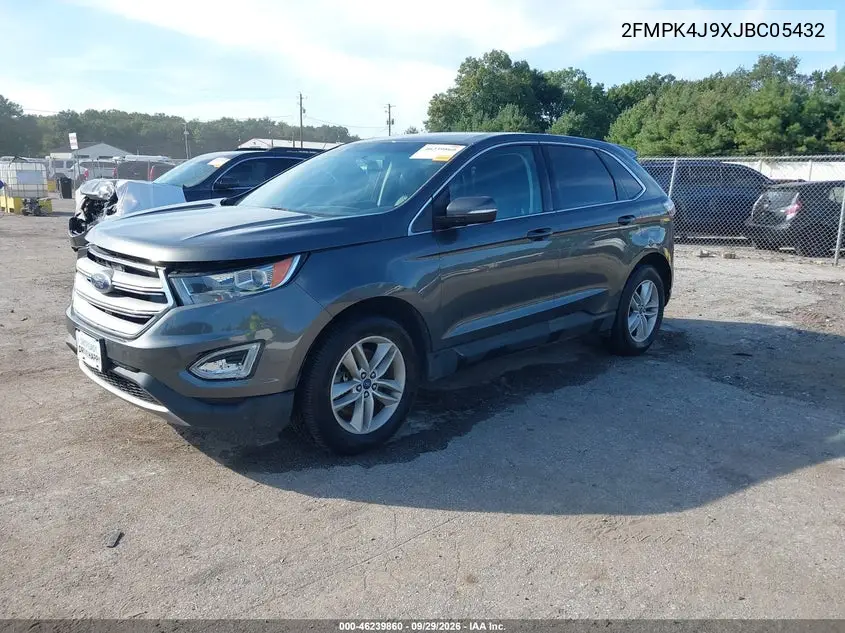2018 FORD EDGE VIN 2FMPK4J9XJBC05432 — фото 2