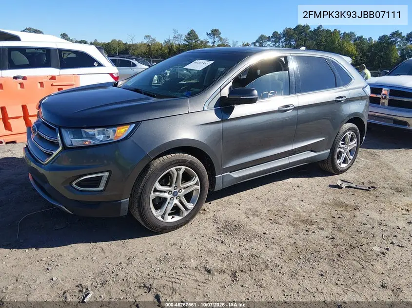 2018 FORD EDGE VIN 2FMPK3K93JBB07111 — фото 2