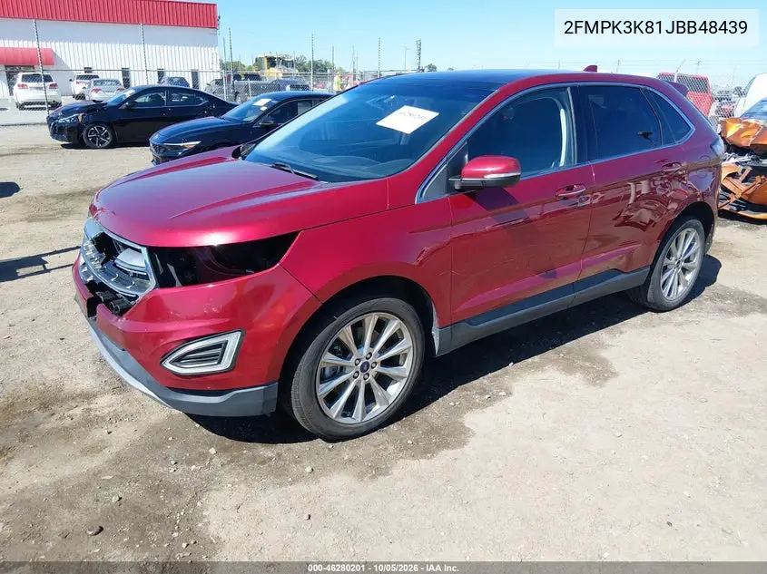 2018 FORD EDGE VIN 2FMPK3K81JBB48439 — фото 2