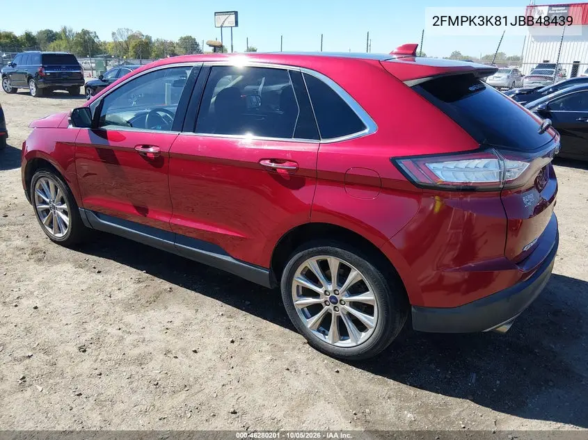2018 FORD EDGE VIN 2FMPK3K81JBB48439 — фото 3
