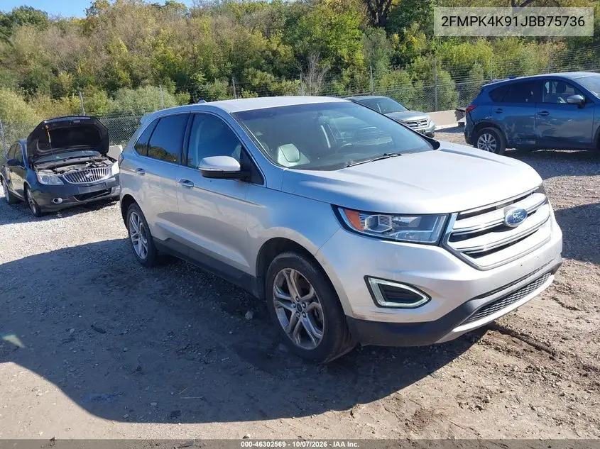 FORD EDGE 2018, VIN 2FMPK4K91JBB75736