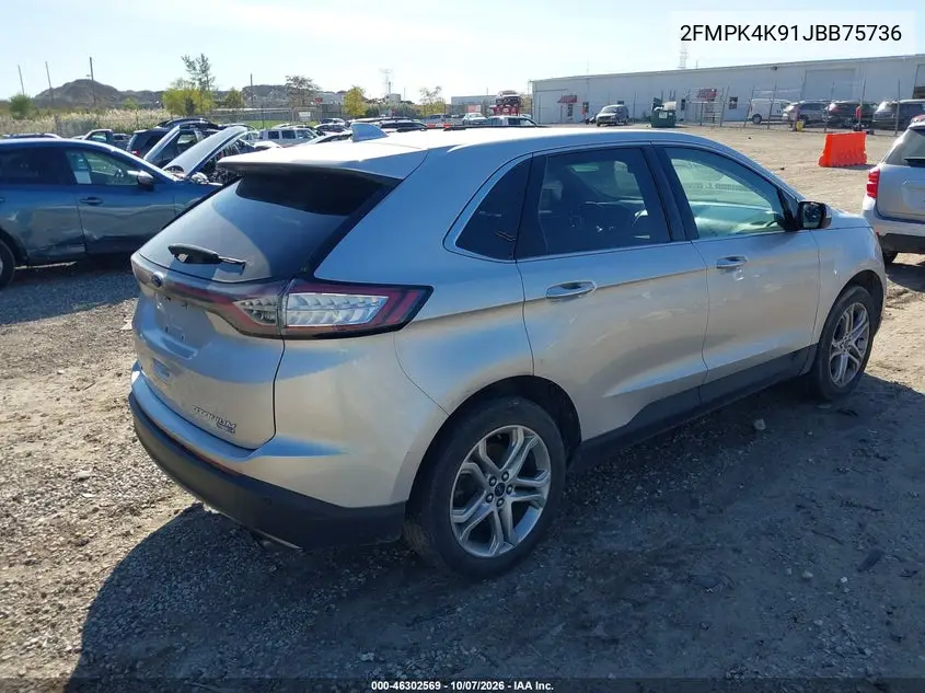 2018 FORD EDGE VIN 2FMPK4K91JBB75736 — фото 4