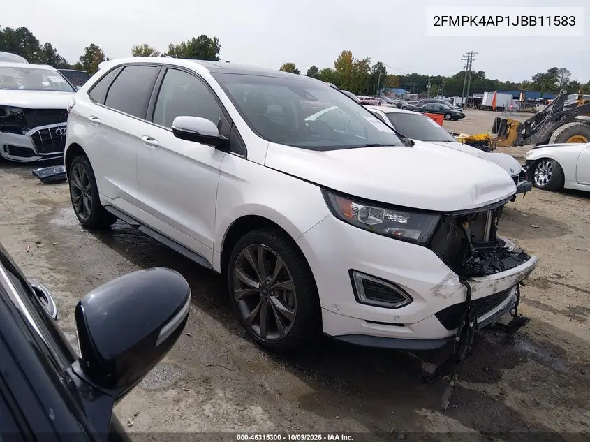 FORD EDGE 2018, VIN 2FMPK4AP1JBB11583