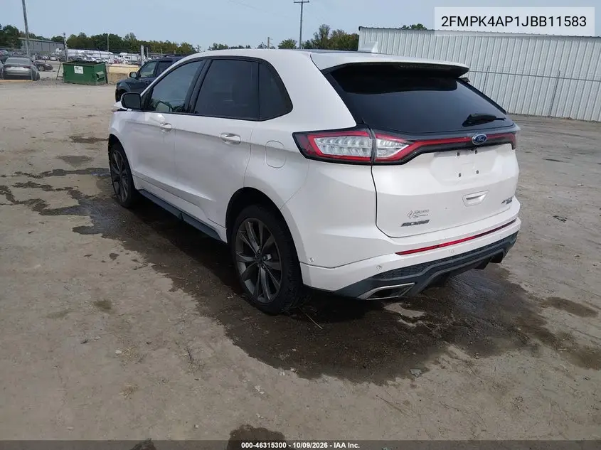2018 FORD EDGE VIN 2FMPK4AP1JBB11583 — фото 3