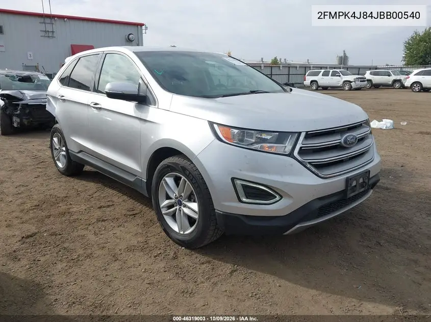 FORD EDGE 2018, VIN 2FMPK4J84JBB00540