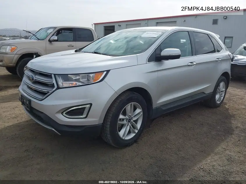 2018 FORD EDGE VIN 2FMPK4J84JBB00540 — фото 2