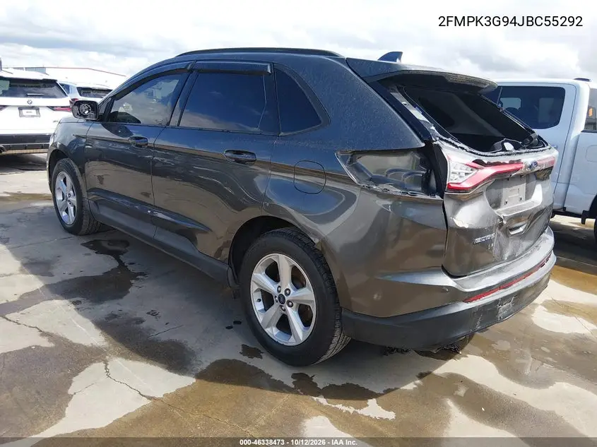 2018 FORD EDGE VIN 2FMPK3G94JBC55292 — фото 3