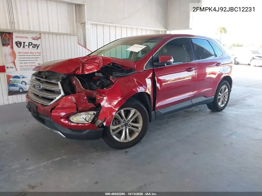 2018 FORD EDGE VIN 2FMPK4J92JBC12231 — фото 2