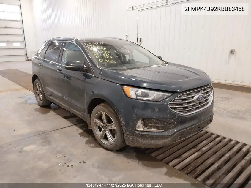 FORD EDGE 2019, VIN 2FMPK4J92KBB83458