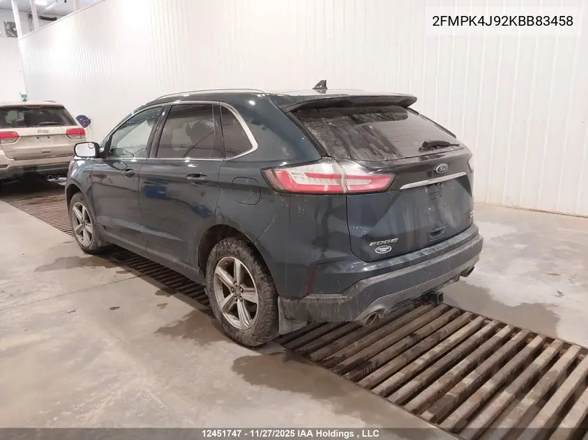 2019 FORD EDGE VIN 2FMPK4J92KBB83458 — фото 3