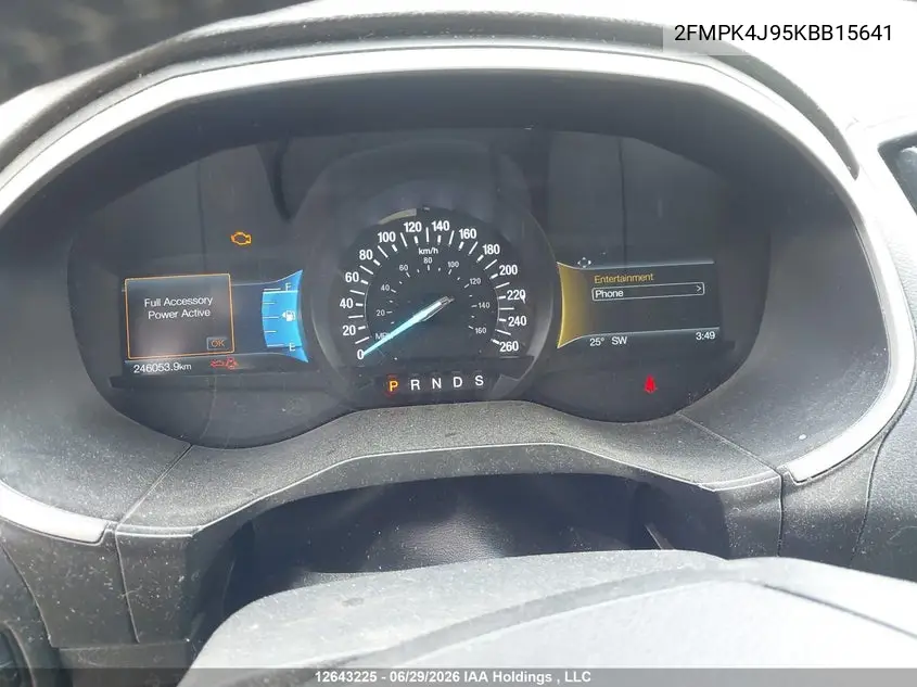 2019 FORD EDGE VIN 2FMPK4J95KBB15641 — фото 7