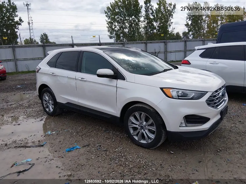 FORD EDGE 2019, VIN 2FMPK4K92KBB50636