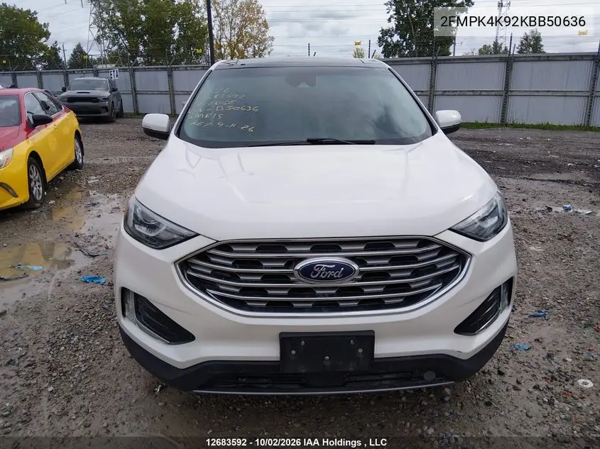 2019 FORD EDGE VIN 2FMPK4K92KBB50636 — фото 12