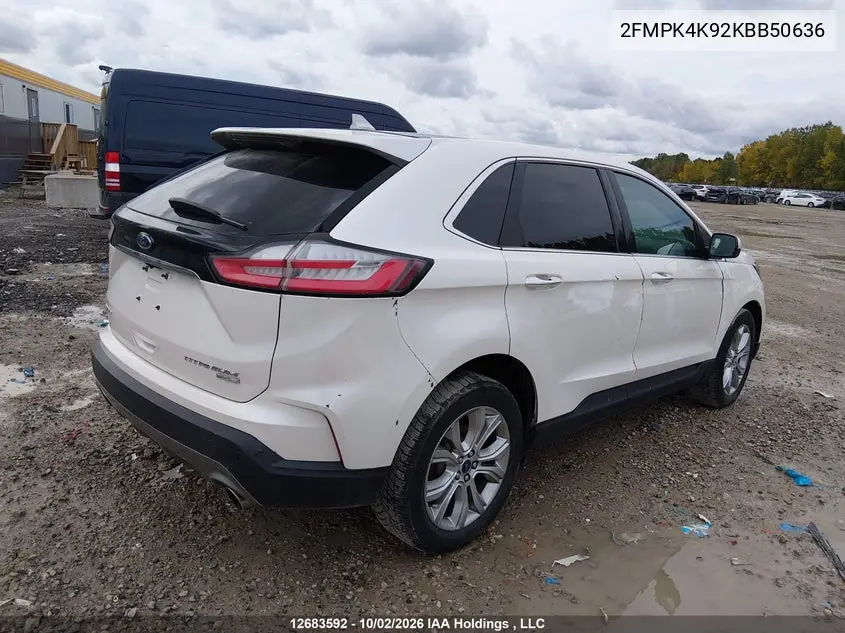 2019 FORD EDGE VIN 2FMPK4K92KBB50636 — фото 4