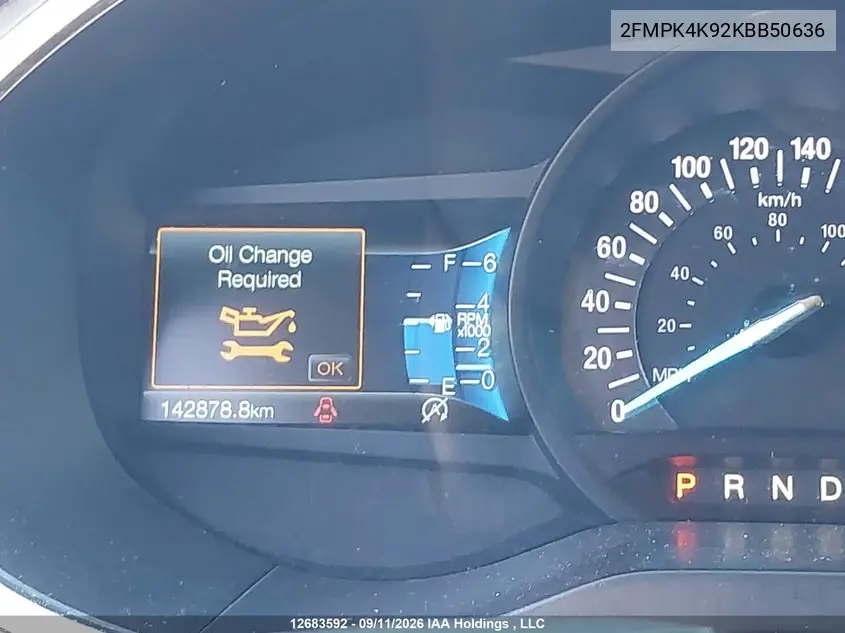 2019 FORD EDGE VIN 2FMPK4K92KBB50636 — фото 7