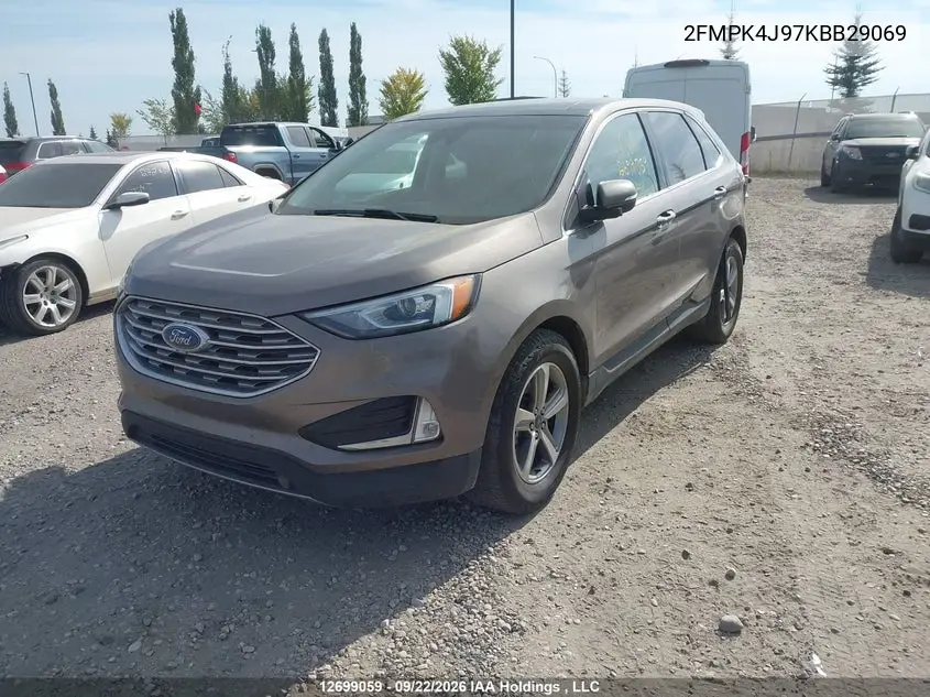 2019 FORD EDGE VIN 2FMPK4J97KBB29069 — фото 2