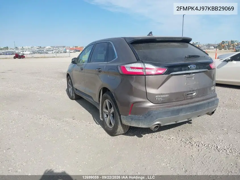 2019 FORD EDGE VIN 2FMPK4J97KBB29069 — фото 3