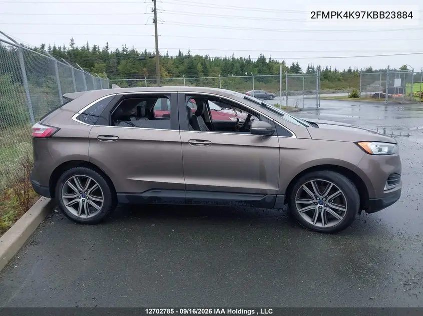 2019 FORD EDGE VIN 2FMPK4K97KBB23884 — фото 13